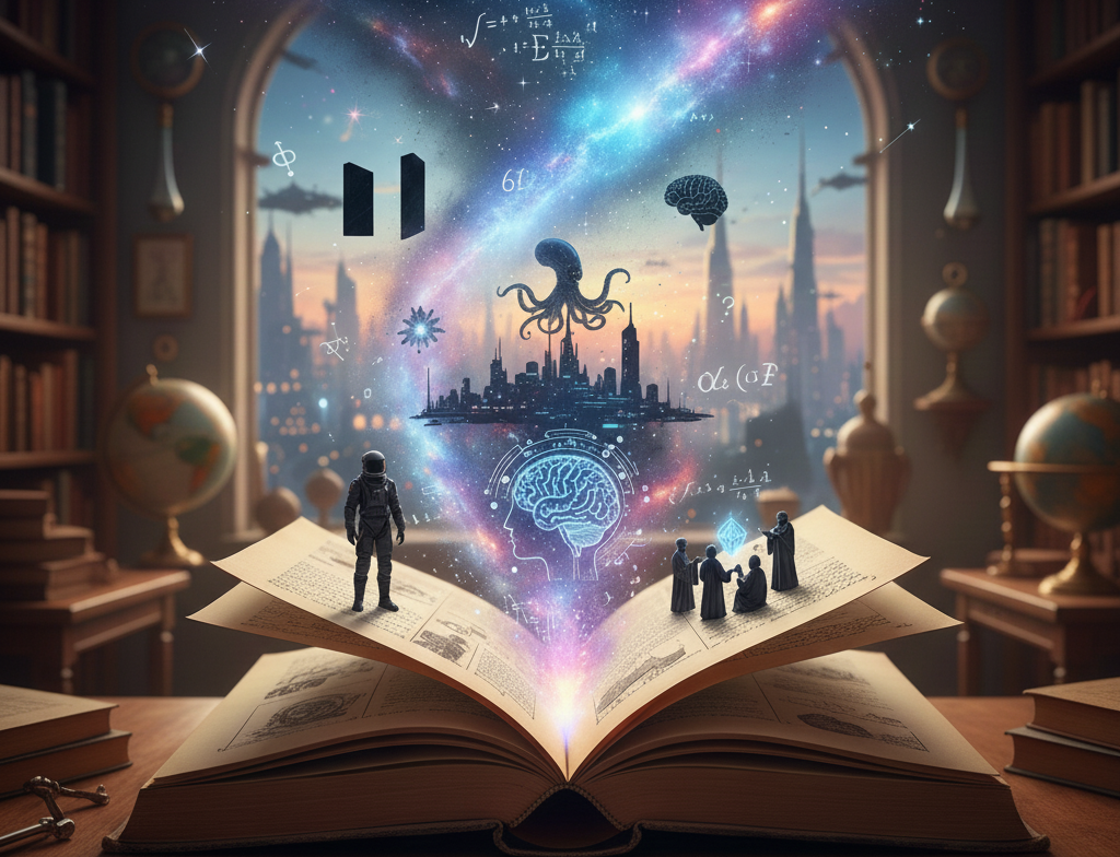 Philosophical Sci-Fi Authors: Identity, Ethics, & Reality Philosophical Science Fiction Authors, Sci-Fi Ethics and Morality, Explorations of Free Will in Fiction, Literature on Identity and Reality, Isaac Asimov, Philip K. Dick, Ursula K. Le Guin, Arthur C. Clarke, Frank Herbert, Stanislaw Lem, Cyberpunk and Philosophical Themes, Dystopian Philosophy in Literature, Influential Sci-Fi Thinkers, Metaphysics in Speculative Fiction, Sci-Fi Authors Exploring Consciousness, Ted Chiang, William Gibson, Kurt Vonnegut, Classic Philosophical Sci-Fi Literature, Political Philosophy in Science Fiction, Humanism in Speculative Fiction
