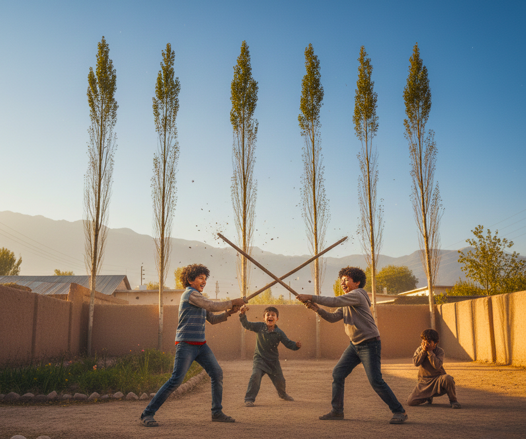 SF Shaw - An Author of Epic Fantasy and Fiction Books 14 90s childhood memories in a remote village under a starry sky