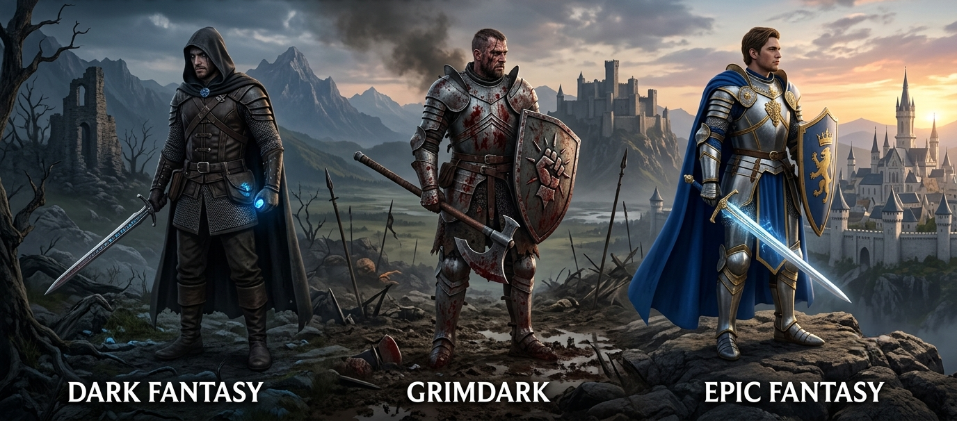 Dark Fantasy vs Grimdark vs Epic Fantasy: What’s the Difference?